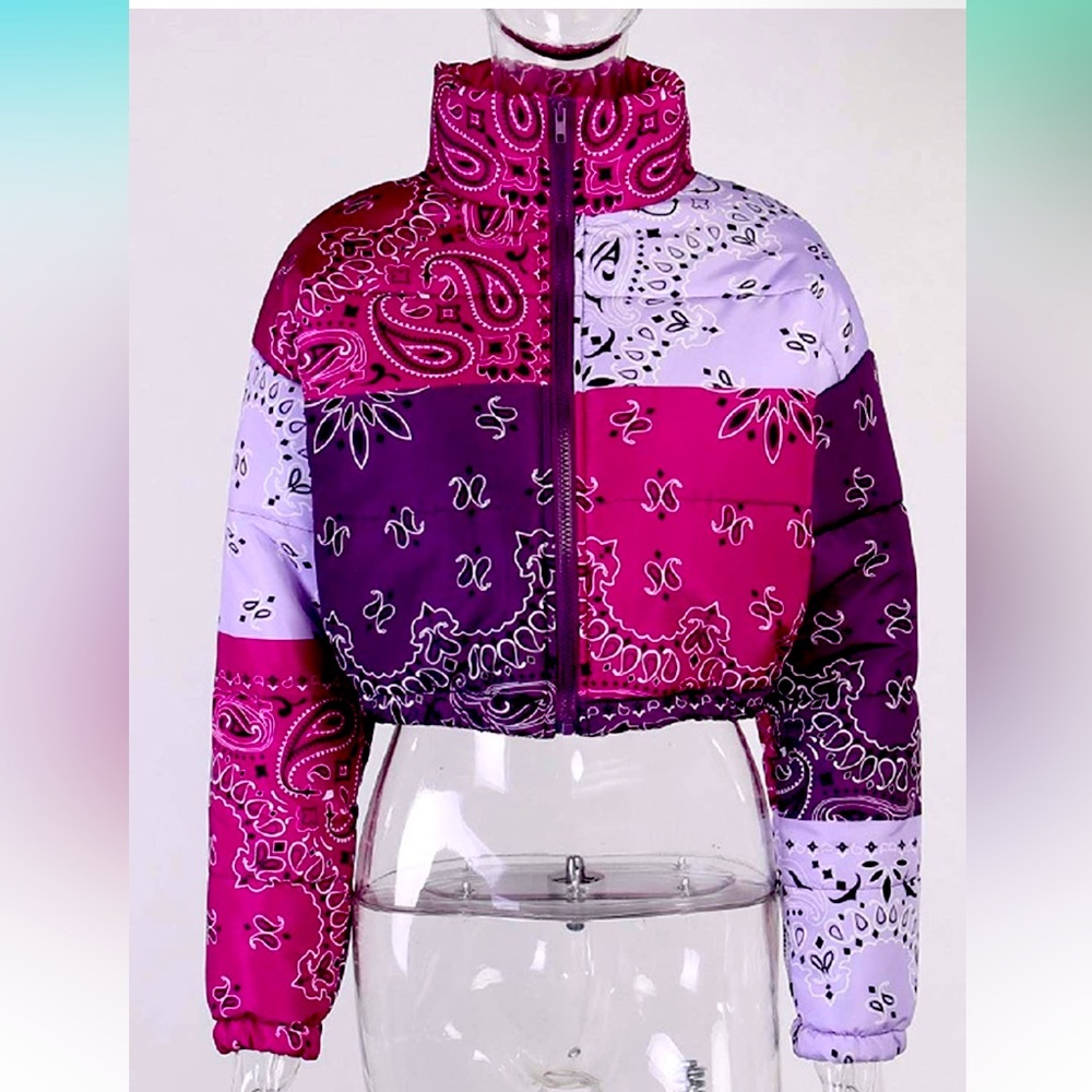 Amazon Women's Multicolor Puffer Jacket